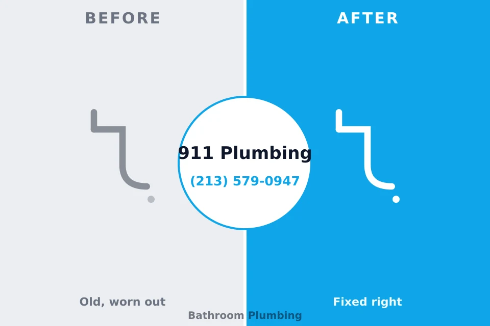 Before and after: plumbing repair Woodstown, NJ